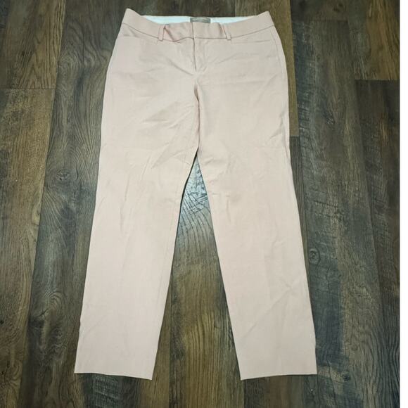 Banana Republic Sloan Pink Slim Stretch Pants Women’s 8 Ankle Career Trousers - Picture 1 of 9
